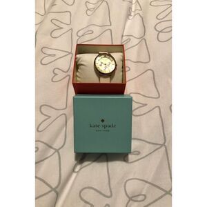 Kate Spade White and Gold Watch